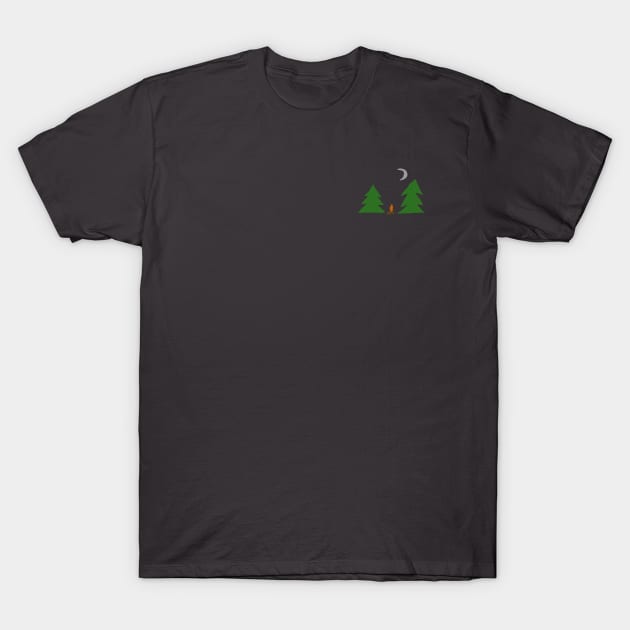 Campfire in the Woods T-Shirt by WEBBiTOUTDOORS